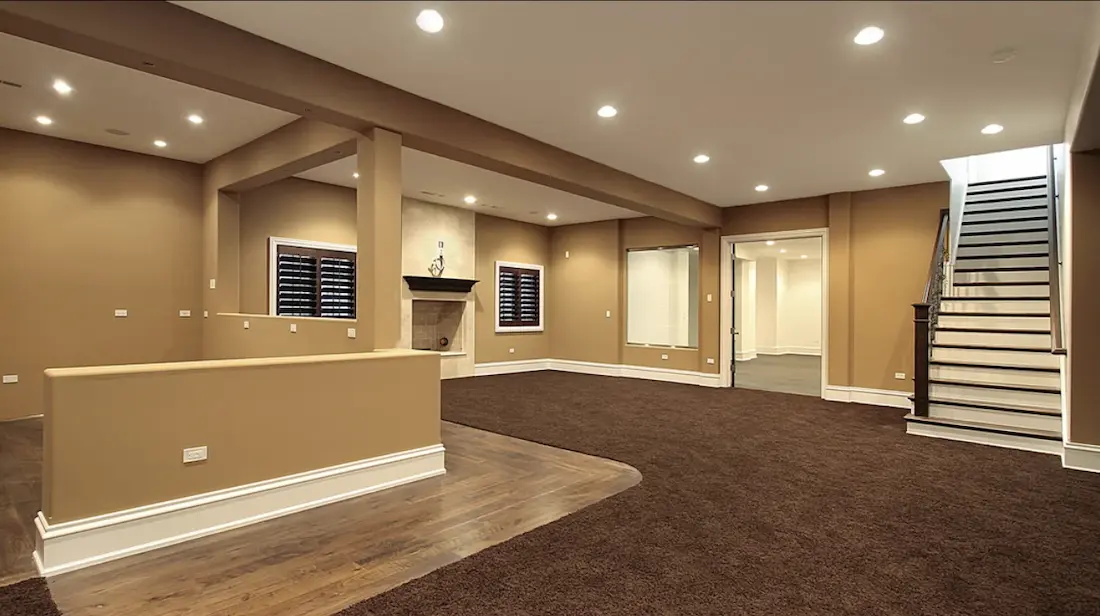 Modern downstairs painting Edmonton
